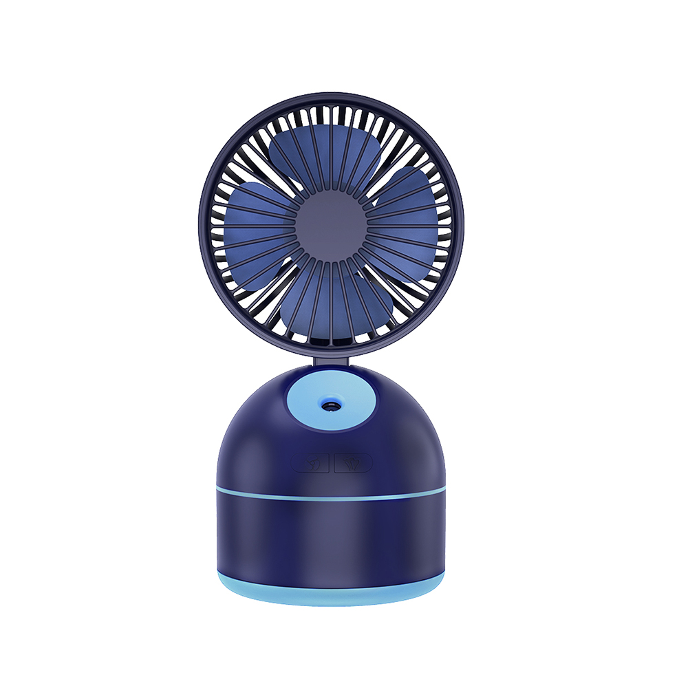 3 in 1 Portable Mini Table Fan 200MLir Humidifier USB Rechargeable Mini Spraying Coolingir Fan Moisturizingir Conditioner: Blue