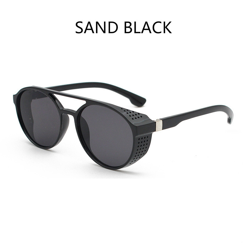 Sunglasses Vintage Style Steampunk Goggles Welding Punk Glasses Cosplay Brand Five Colors Lens: Beige