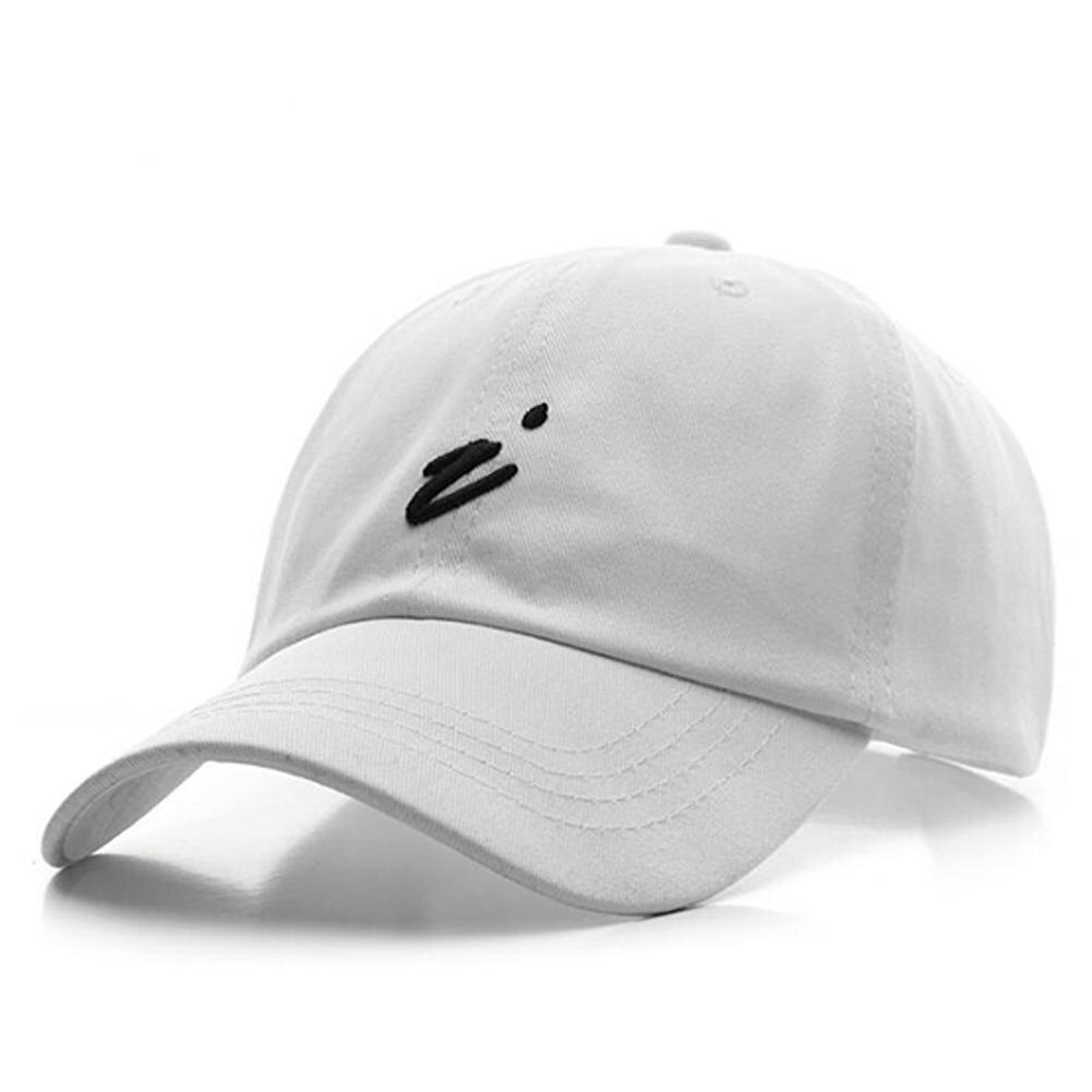 Missky Vrouwen Mannen Baseball Cap Borduren Alfabet I Mode Casual Outdoor Sport Hoed Vrouwelijke Mannelijke Caps Zomer Lente: White