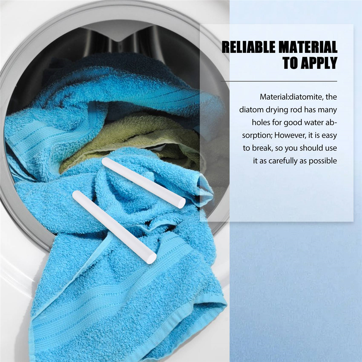 Bâton absorbant l'humidité en diatomite, absorbant l'eau propre, déshydratant de la terre pour le linge, le plus récent, séchage, 4 pièces