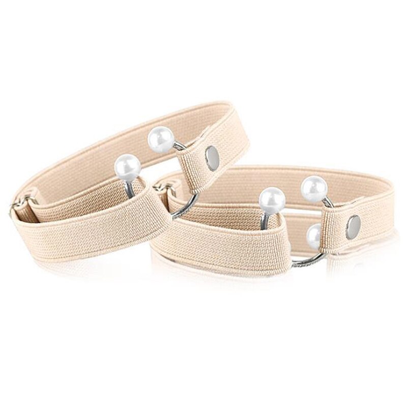 1 paar Einstellbare Elastische Schuh Gurt Gürtel Knöchel Halten Anti-Schleudern Frauen Schnürsenkel Für hoch Fersen: Beige