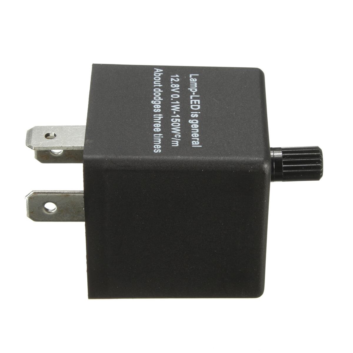 3 pines de la motocicleta del coche relé de intermitencia LED 12V Universal electrónica ajustable Freauency luz LED de intermitente Flasher Relay