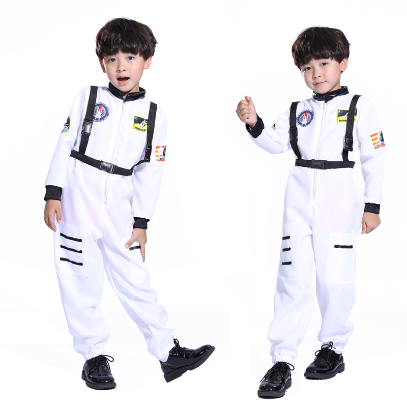 disfraz de Halloween para niños ropa de astronauta Ropa de baile máscara cosplay traje pilotos