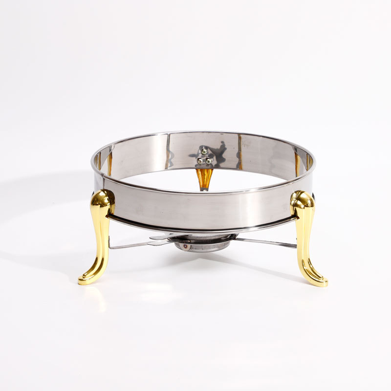 Golden Stainless Steel Alcohol Stove Household Commercial Removable Small Chafing Dish Solid Fuel Boiler Cooking Pots