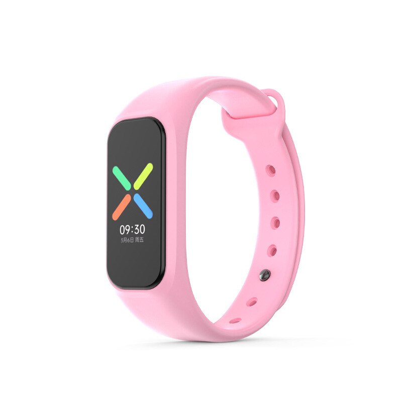 Silikoni rannehihna oppo nauhan vaihtorannekkeen urheilunauha pehmeä vedenpitävä ranneke oppo smart band vyölle: Vaaleanpunainen