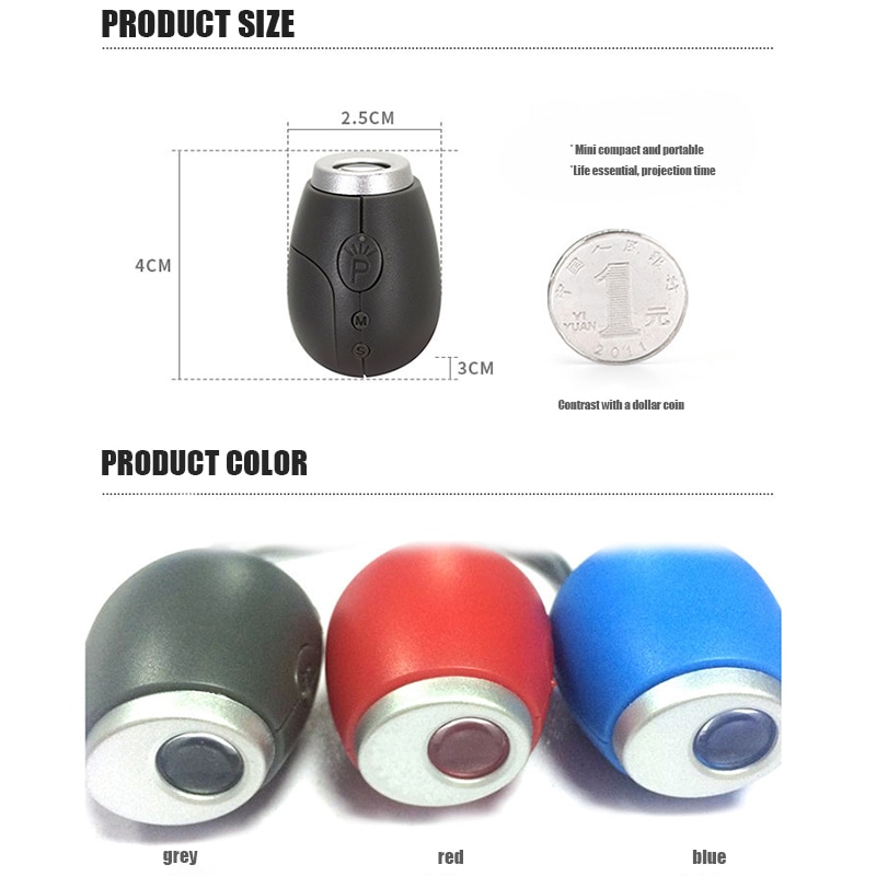 Mini Digitale Projectie Klok Pocket Draagbare LED Klokken Met Tijd Projectie Digitale Horloge Night Light Magic Projector Klok