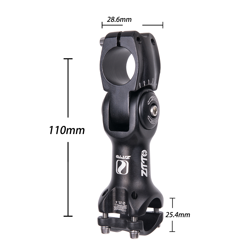 ZTTO Fahrrad Teile MTB Straße Stadt-Fahrrad Fahrrad Verstellbaren Vorbau 31,8mm 25,4mm 60 Steigleitung 90 110 130mm tiert Für XC