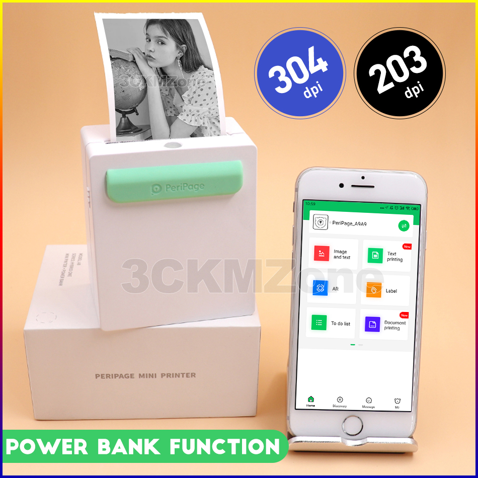 Bluetooth Printer Foto thermische mini wireless pocket printer ondersteuning Android iOS Windows apparaat Peripage thermische printer papier