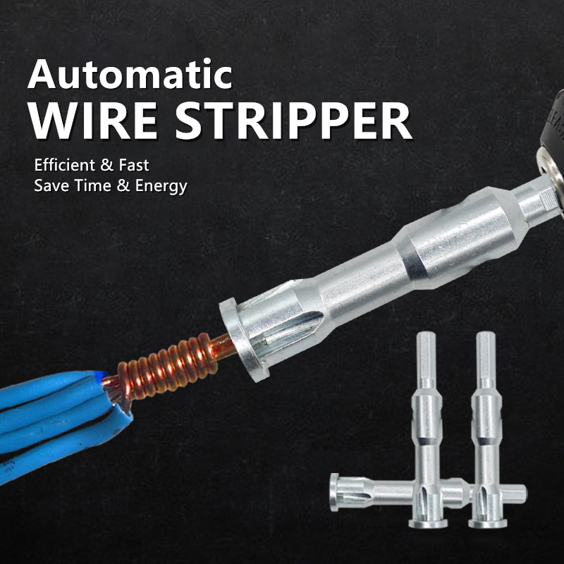 Automatic Wire Stripper Twisted Wire Tool Cable Peeling Twisting Connector Electrician Stripping Artifact Connector Hand Tools