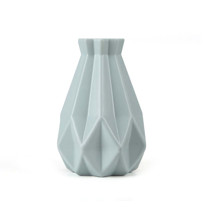 Origami Flower Vases Imitation Ceramic Flower Vase Basket Tabletop Plants Home Decor Bonsai Decor Flower Arrangement Container: Purple