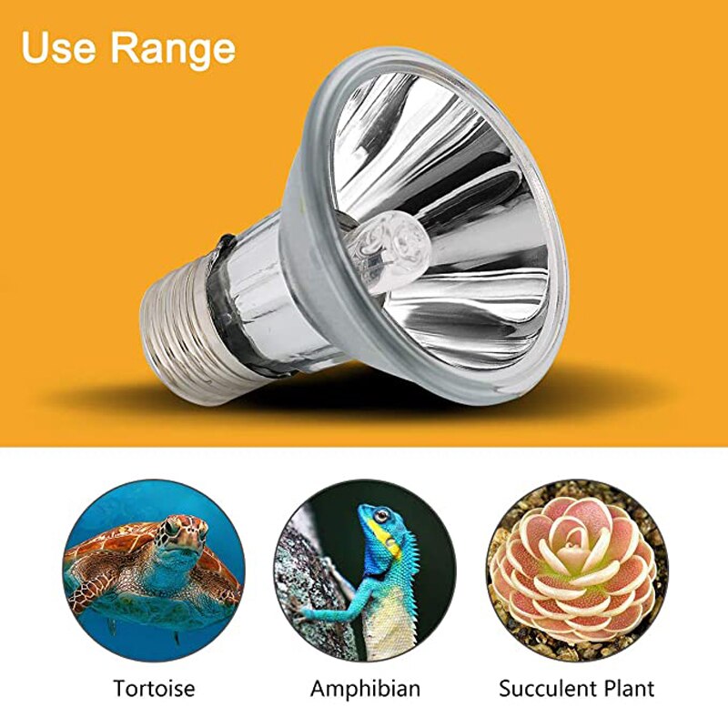 BENE – lampe solaire à spectre complet UVA + UVB, ampoule halogène Spot pour couveuse, tortue, lézard, amphibie Dragon barbu, Terrarium