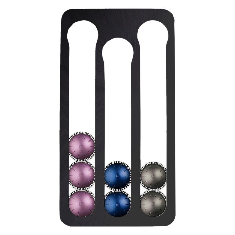 Nespresso Vertuoline Koffie Capsule Houder Stand Muur Gemonteerde Koffie Capsule Opbergdoos Koffie Pods Opslag Planken Hold 17: Black
