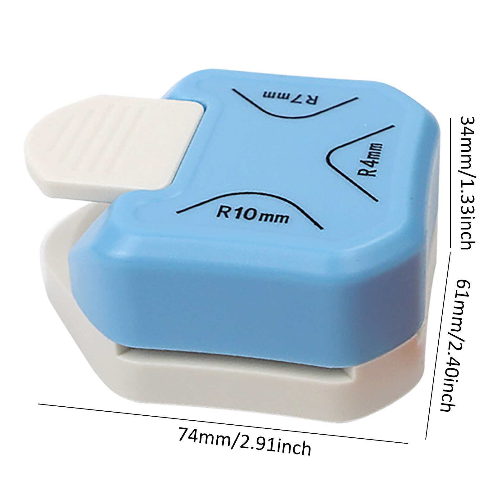 3 In1 Mini Corner Trimmer Corner Durable Rounder Punch R4/R7/R10mm Round Corner Trimmer DIY Paper Cutter Card Scrapbooking Punch: A