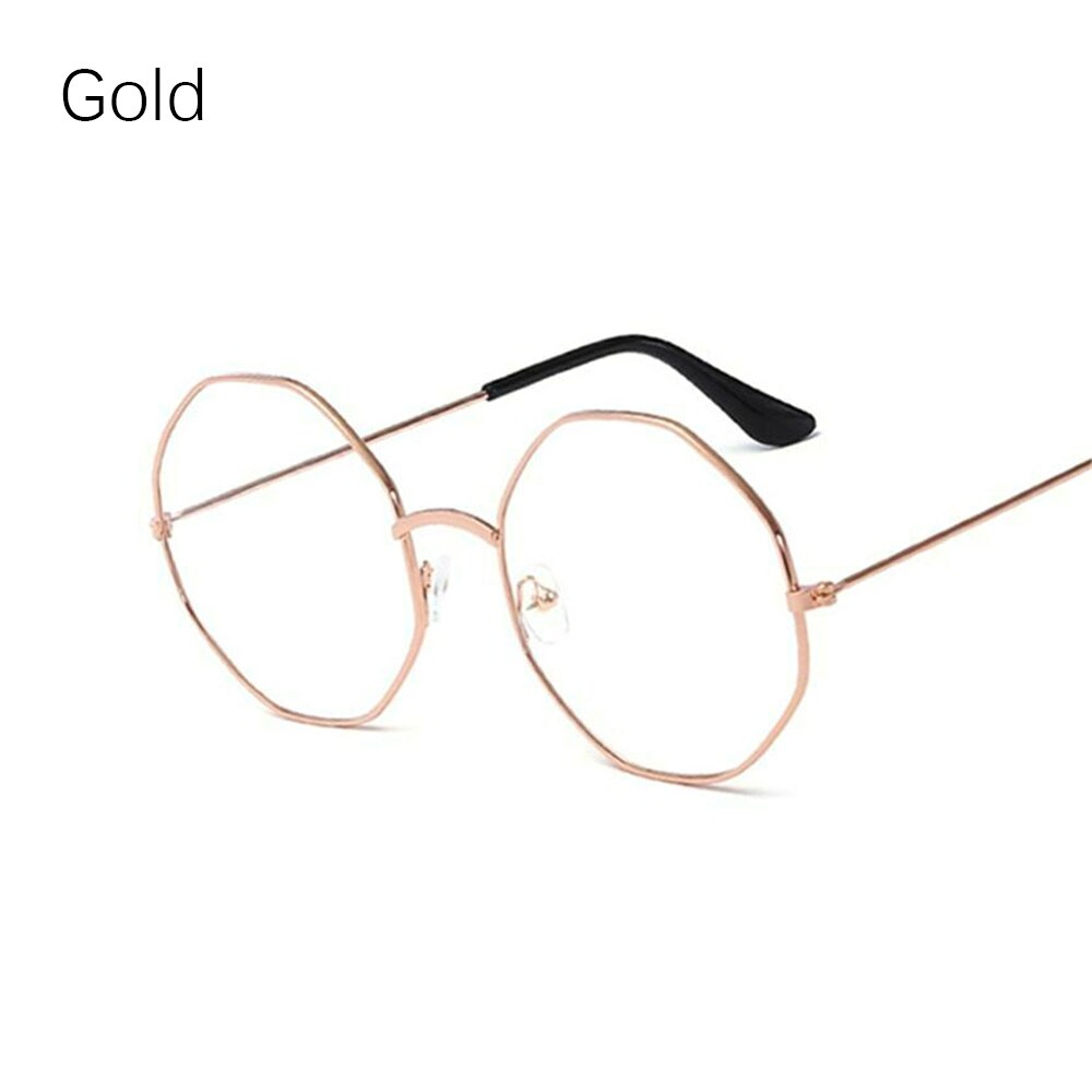 Metalen vintage ronde bril oversized brilmontuur optische oogzorg brillen draagbare brilaccessoires: Stijl 5 goud