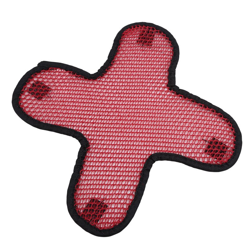 Motorfiets motorfiets e-bike ademend warmte-isolatie helm pet mesh voering pad: Rood