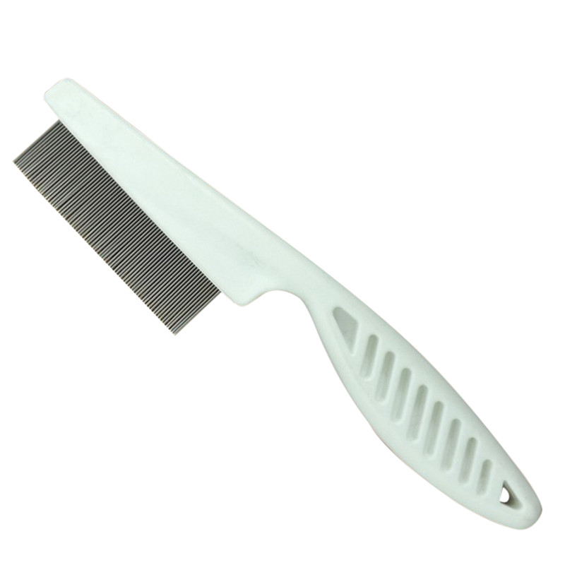 1pc katt hund metall nit huvud hår lösskam fint tandat lopphandtag 14/18cm för stylingverktyg: Vikt / 18cm