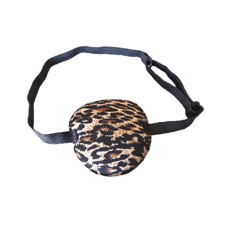 Excellent Recovery Use Concave Eye Patch Goggles Foam Groove Washable Eyeshades Adjustable Strap 4 Colors Eyes Protector: Leopard