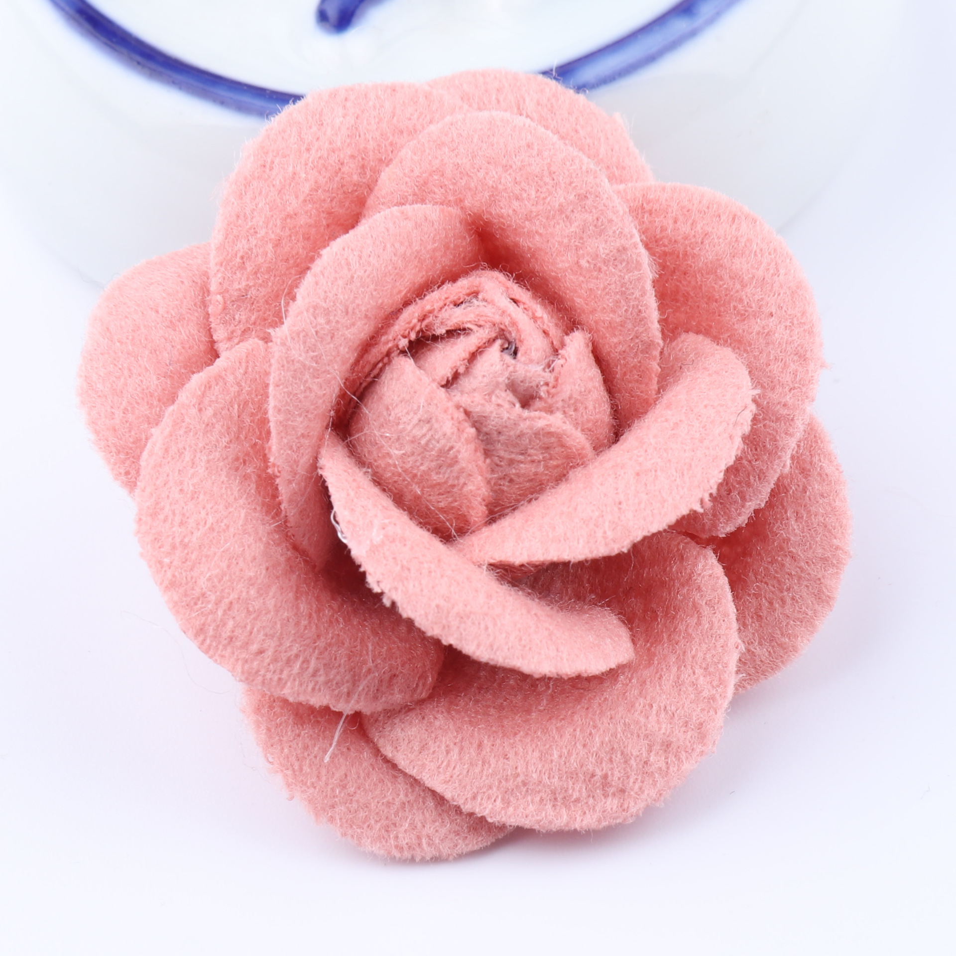 5x Kunstige Blomster 4cm - Rose Hoveder DIY til Hårpynt og Sløjfer