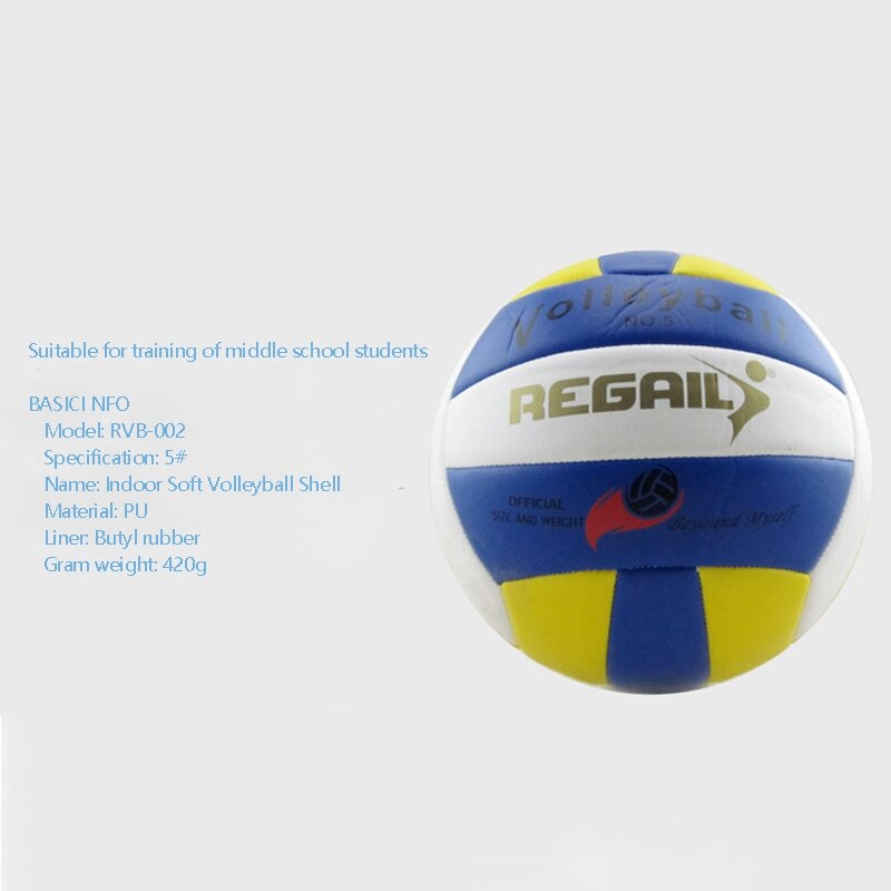 Pelota de voleibol resistente al agua para entrenamiento, pelota de voleibol de Pu gruesa para interior, pelota de voleibol de Exteriores, juego de playa, entrenamiento de gimnasia