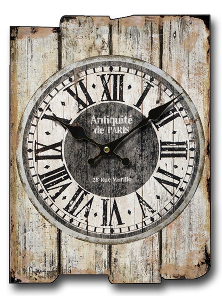 Reloj de pared cuadrado grande, de madera, Retro, , Vintage, decoración para el hogar, reloj de pared silencioso, Orologio Da Parete D079: A-92