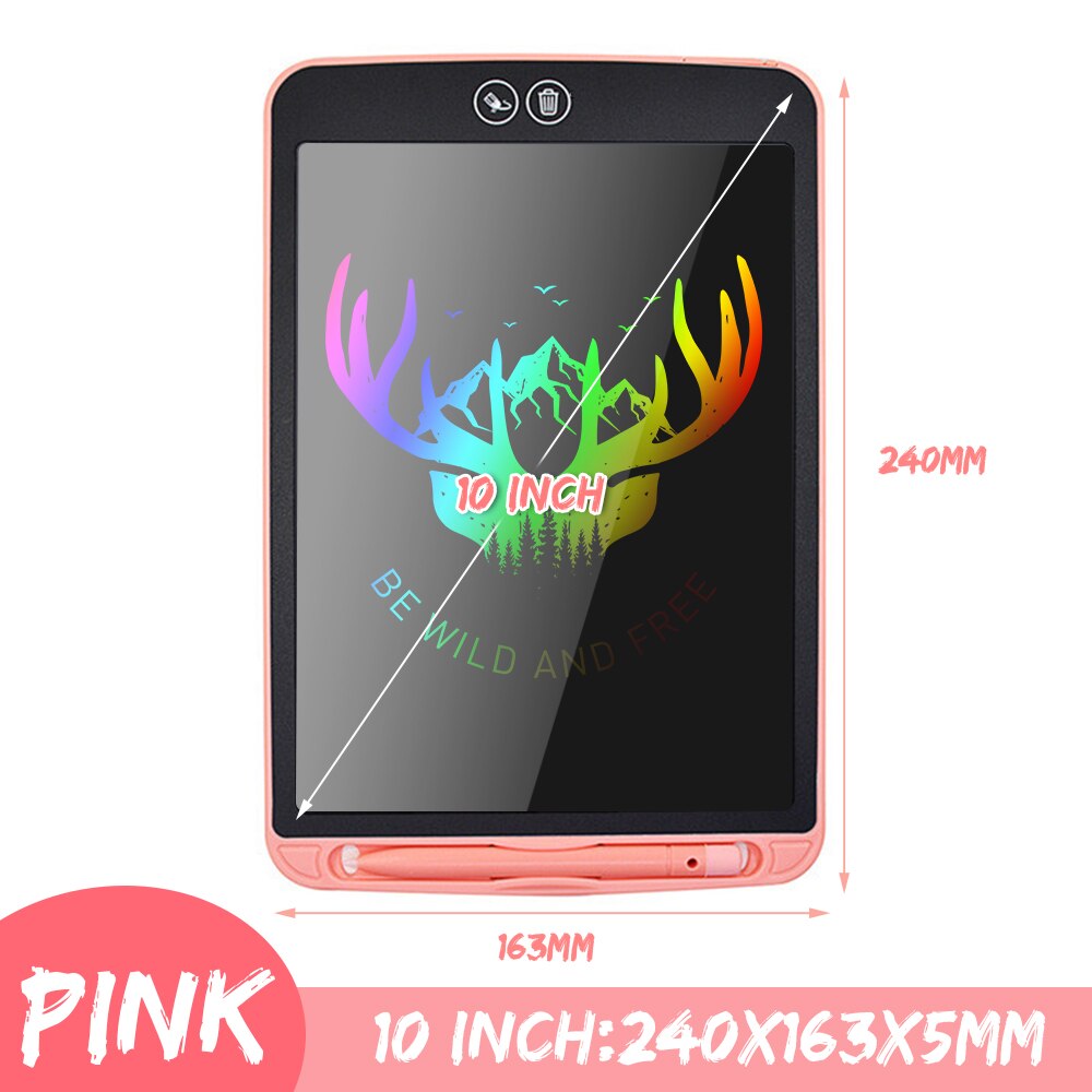 12 inch LCD Writing Tablet Partially Erasing Drawing Board Electronic Thick Pen Highlighting Pads DIgital Tablets With Battery: Gold