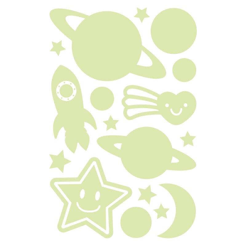 Autocollants à bulles lumineuses ciel étoilé 3D, Stickers muraux de plafond fluorescents, Stickers décoratifs pour chambre d&#39;enfants et de bébé, DIY bricolage: D