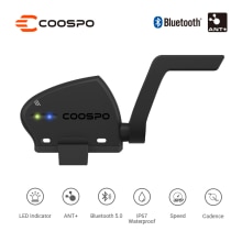 Coospo bk805 cykel hastighet &amp; kadenssensor trådlös vattentät bluetooth och ant+ cykeldelar till zwif wahoo garmin