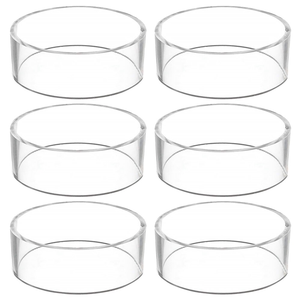 6 acryl-ständer für sportartikel-aufbewahrung und -präsentation (transparent): Default Title