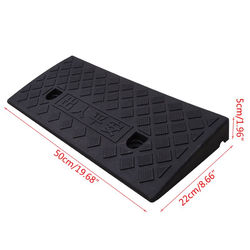 Rampe d&#39;accès pour voiture, coussin triangulaire réducteur de vitesse Durable, seuil pour Automobile et moto pour fauteuil roulant lourd en caoutchouc