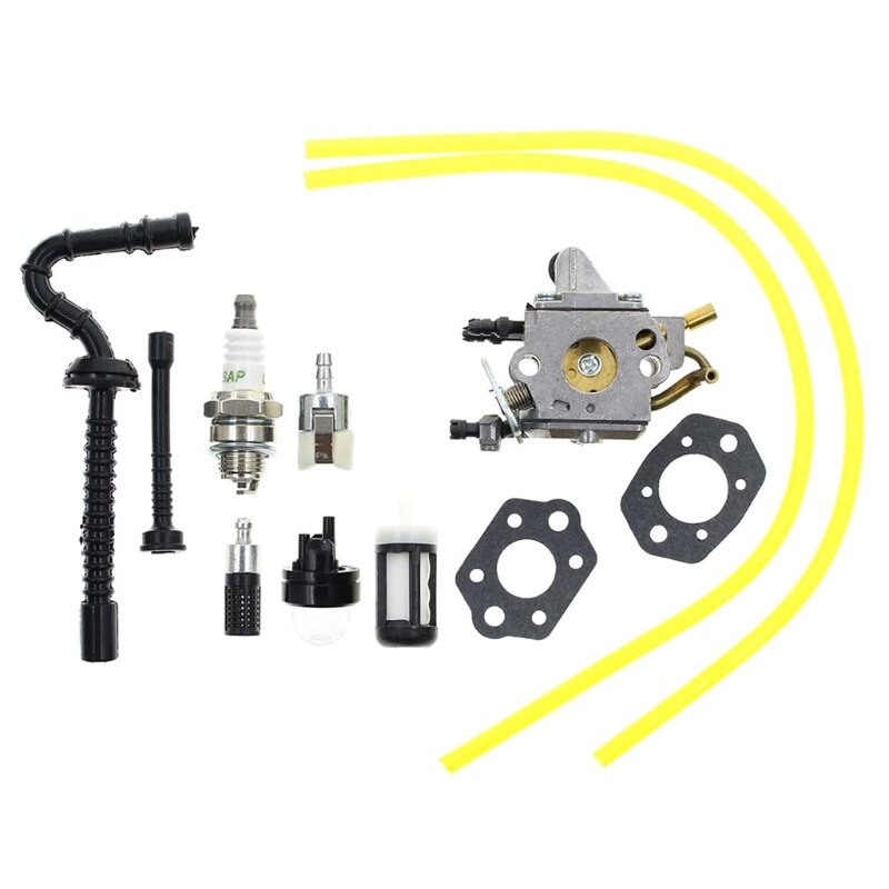 thumbnail image 2 of Siner Carburetor Kit With Fuel Line Filter For Stihl MS192, MS192T, MS192TC Chainsaws – Replaces Zama C1Q-S258 2 of 4