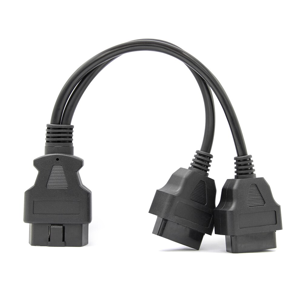 Diagnostic OBD2 Extension OBDII Cable 16Pin Male To 16Pin Female Connector for OBDII Scanner Diagnostic Tool 1 to 2 cable