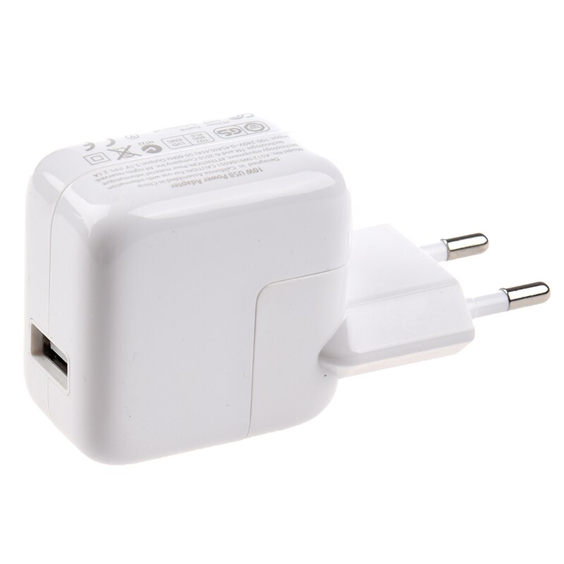 Hvite laderadaptere europeiske standarder til ipad / iphone / ipod / smarttelefoner 2.1a