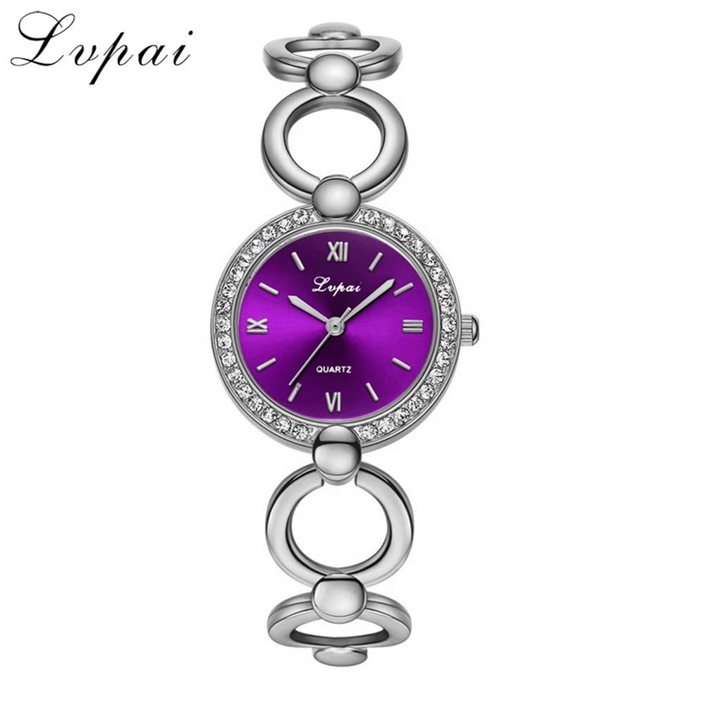 JewelryWe 4 stuks dameshorloge-armbandenset dames strass metalen armband analoog kwarts horloge kristal armband sieradenset geschenken voor vrouwen, Elegant