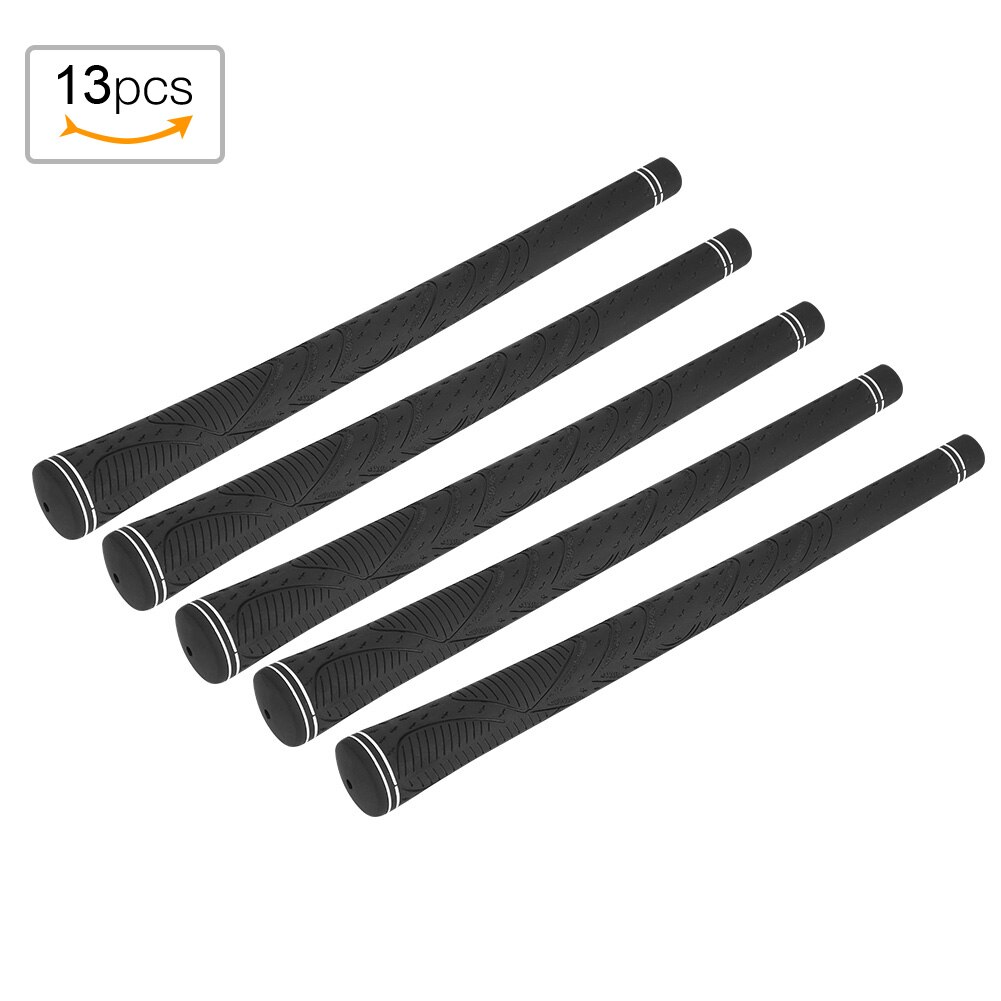 13pcs Golf Grips Rubber Golf Irons Grips Golf Clubs Grips Golf Club Grip Handle Cover Accessories Replacement