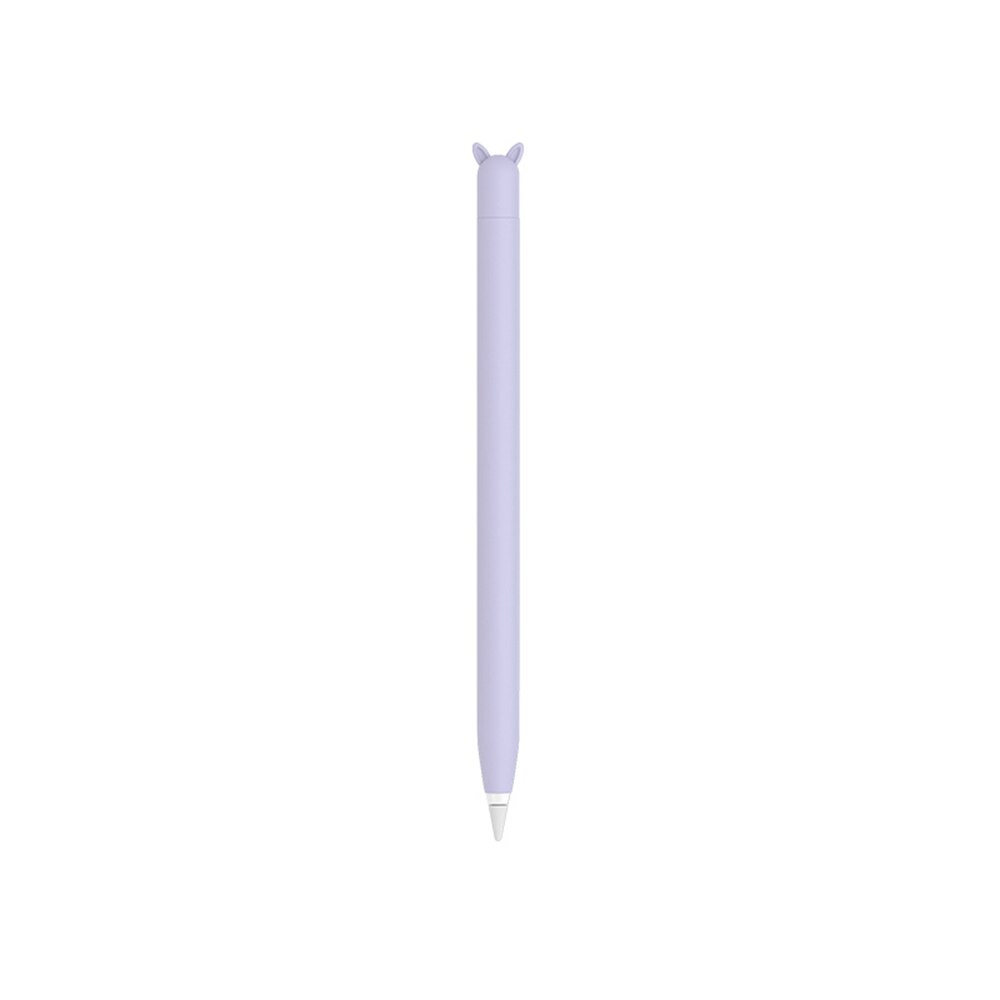 Protective Silicone Smartphone Pen Case Full Cover Tablet Pen Touch Screen Drawing Pen Case For Apple Pencil 1st 2nd Generation: Purple-1 generation