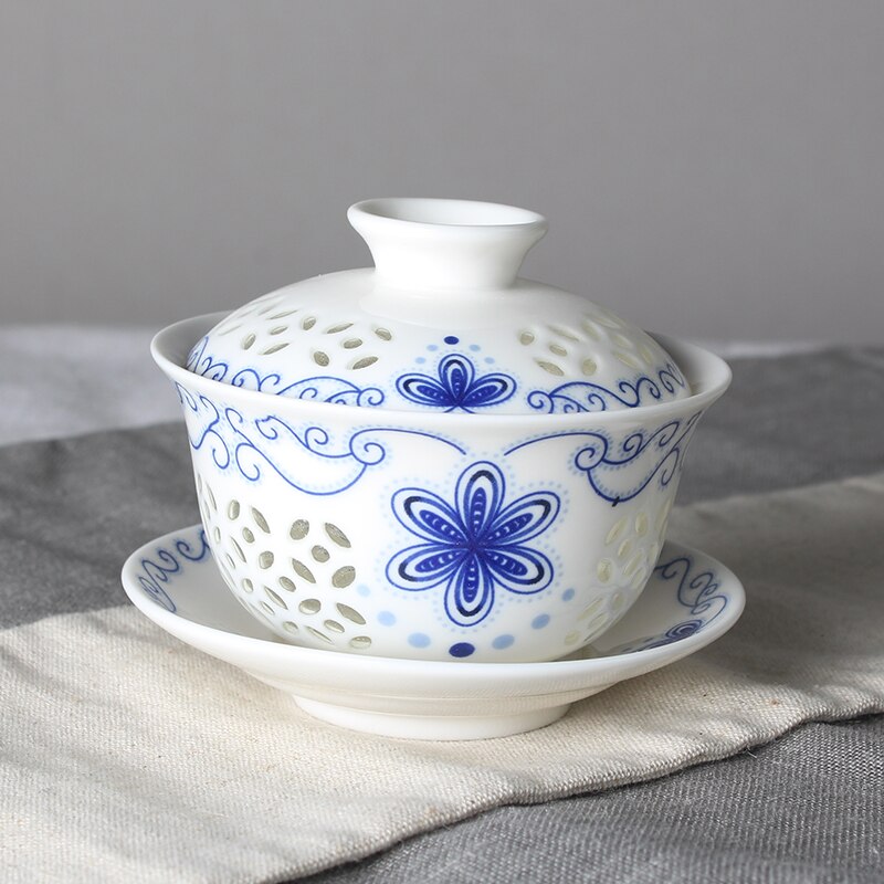 NEWYEARNEW 140ML/160ML Ceramic Tea Tureen Teaware Kung Fu Tea Set Home Decoration Boyfriend Husband Business Love Wedding: C