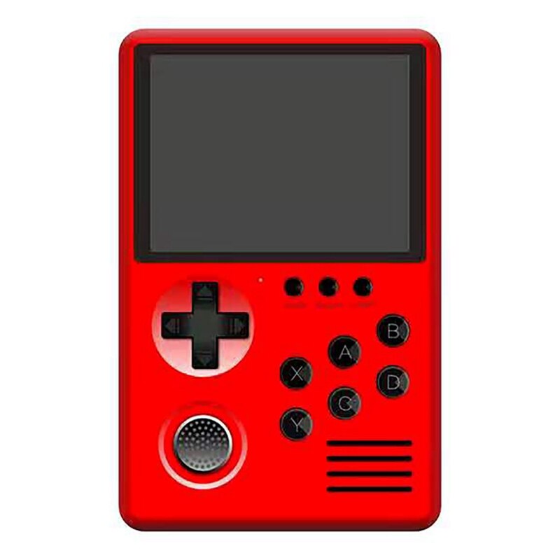 Consola de juegos M3S con más de 1500 juegos, consola de juegos Retro de 16 bits, Mini juego portátil con tarjeta TFCard para para niños: Red