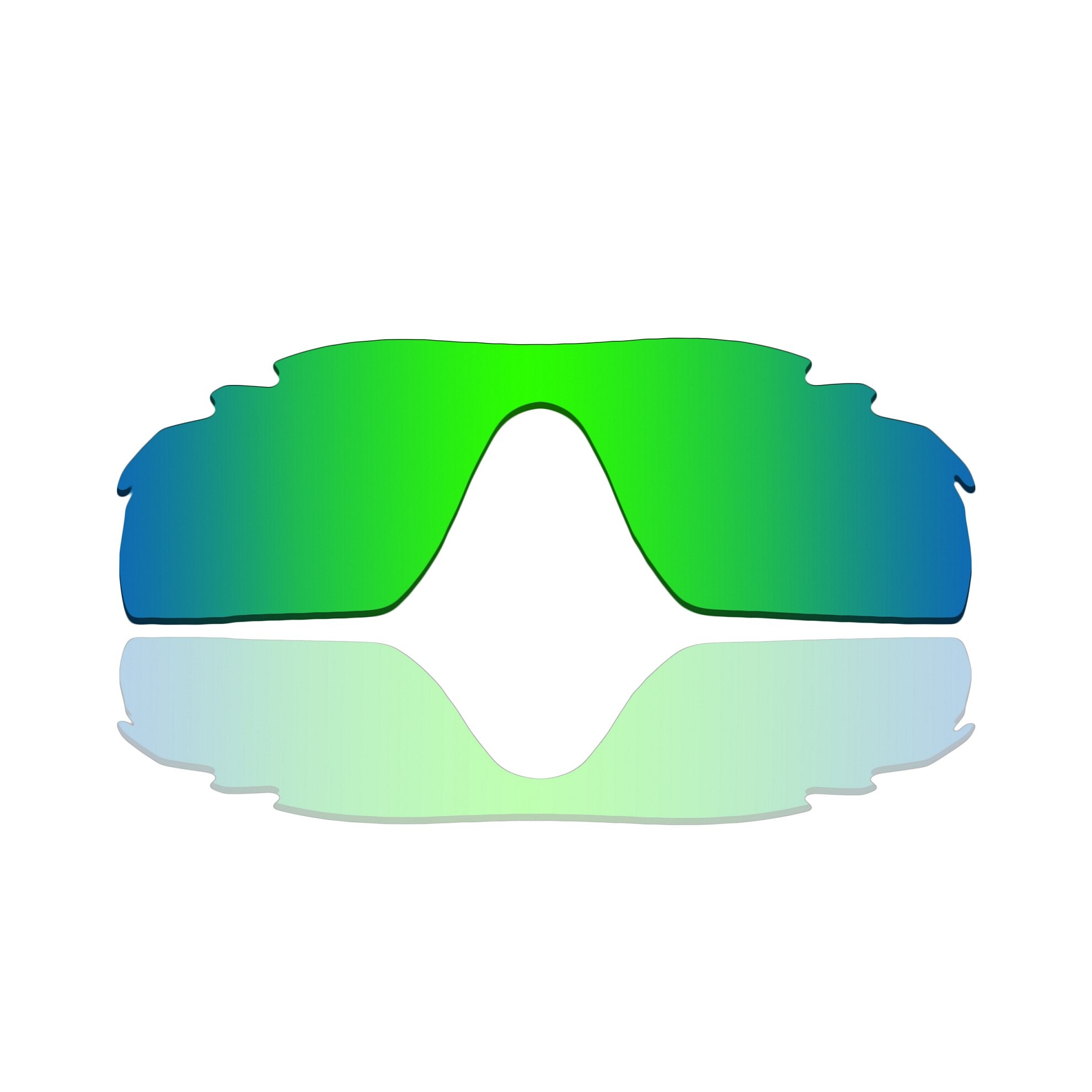 Lentes de repuesto polarizadas para marco ventilado RadarLock Path, muchos colores, antirreflectante, antiarañazos: Green