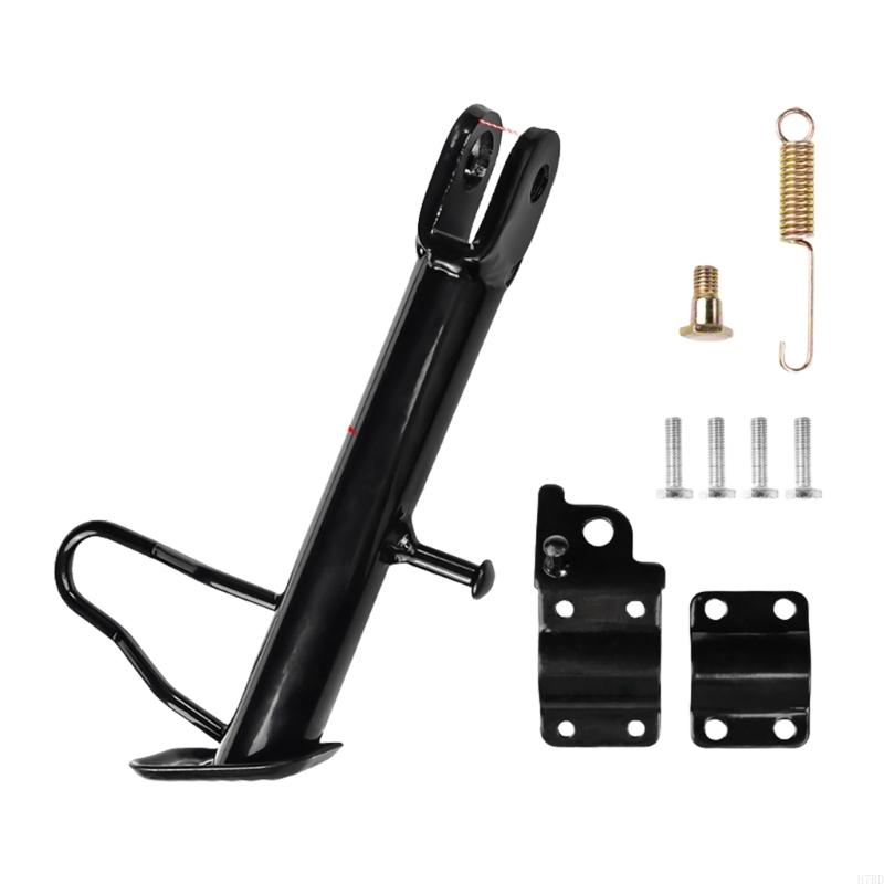 H7BD 14-24 Motos Kickstand Modificación Universal Side para mayoría del soporte soporte lateral reemplazo motos: Gris oscuro
