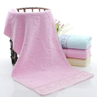 - 1pc 33*73cm Cotton Hand Towel Face Wash Cloth Dyed Plain Satin Jacquard ultra soft and absorbent Magic Towel: Red