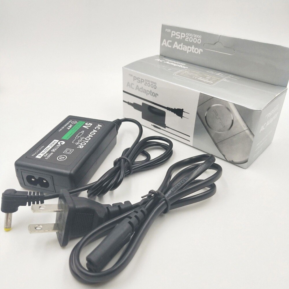 Cargador de pared para casa UE/EE. UU. Cable de alimentación adaptador de CA para consola Sony PSP 1000/2000/3000 (sin caja)