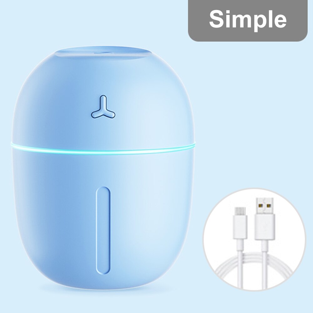 Humidificateur domestique pour chambre à coucher, petit mini pulvérisateur de purification d'air, instrument de remplissage d'eau, climatiseur usb: Style commun bleu