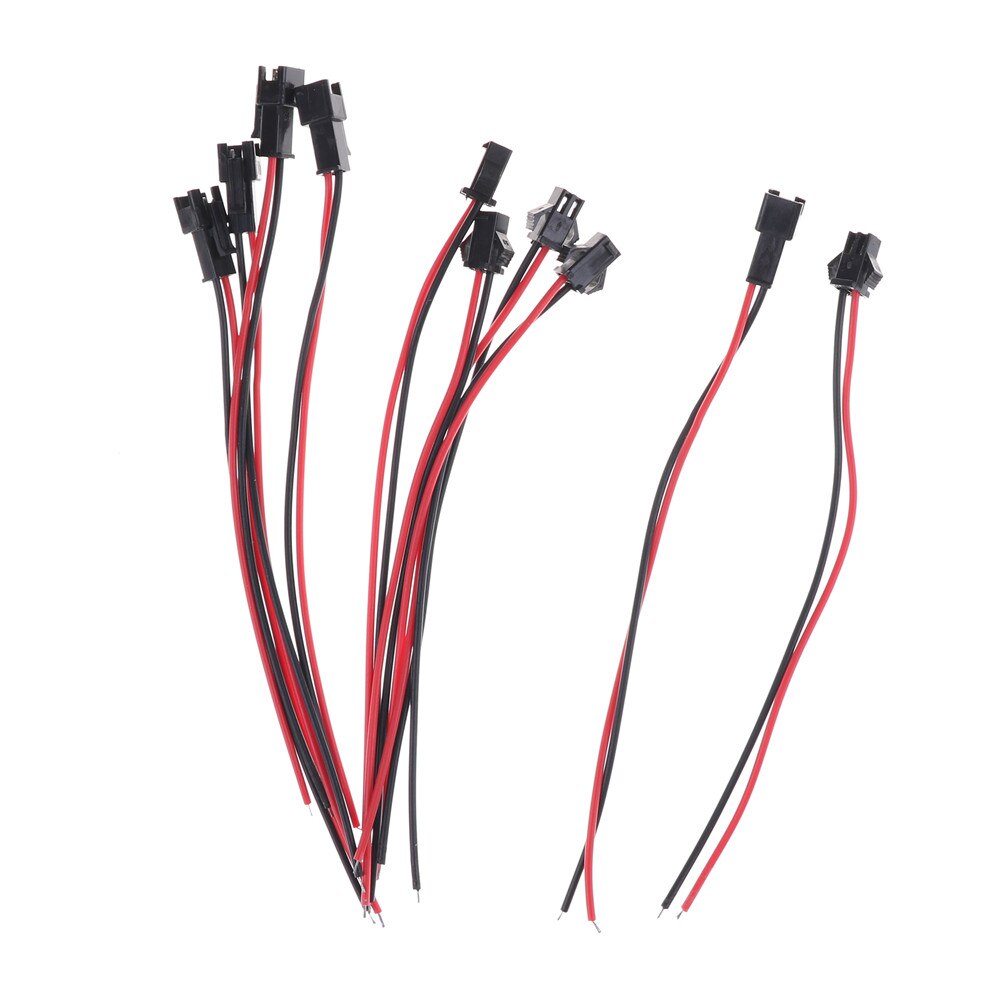 5 Pairs SM2P Connector Plug Cable Male+Female for RC Battery 15cm