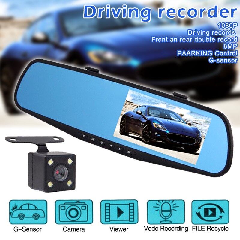 5 Zoll Rückspiegel Display Mit Automatik-Funktion | Monitor Für Rückfahrkamera & Frontkamera | 12-24V