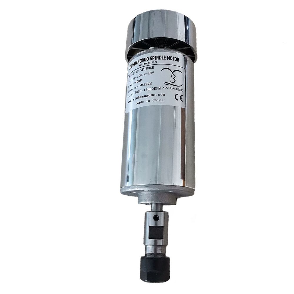 400W Air cooling spindle motor 0.4KW cnc spindle motor DIY dc 12-48 cnc 0.4KW spindle motor for PCB milling machine ER11-3.175