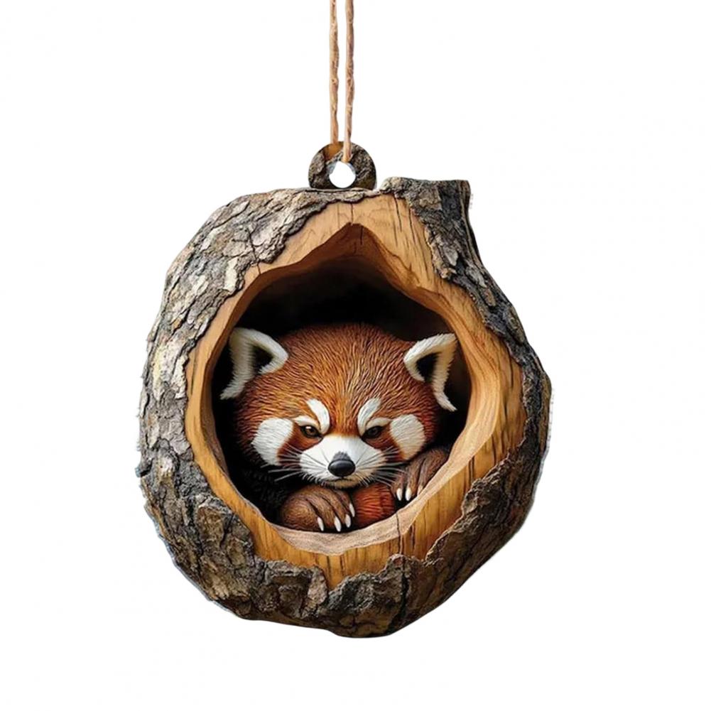 2D Christmas Ornaments Acrylic Cartoon Forest Acrylic Christmas Ornaments Seasonal Decor For Tree Ceiling Cute Pattern Keepsake: PURPLE