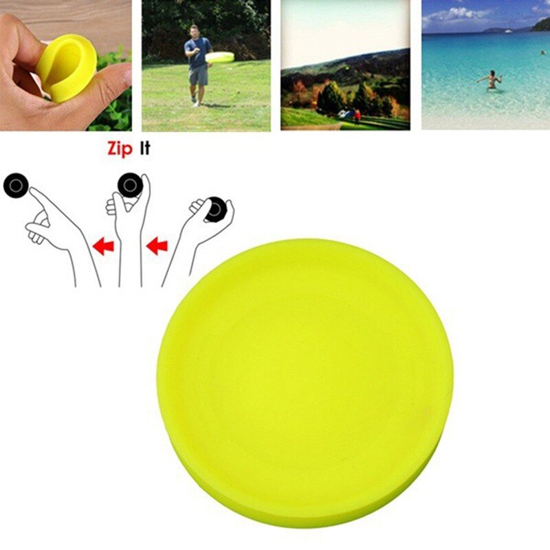 1PC Mini Beach flying disk for outdoor sports silicone disc decompression toys to play beach entertainment toys for kids adult