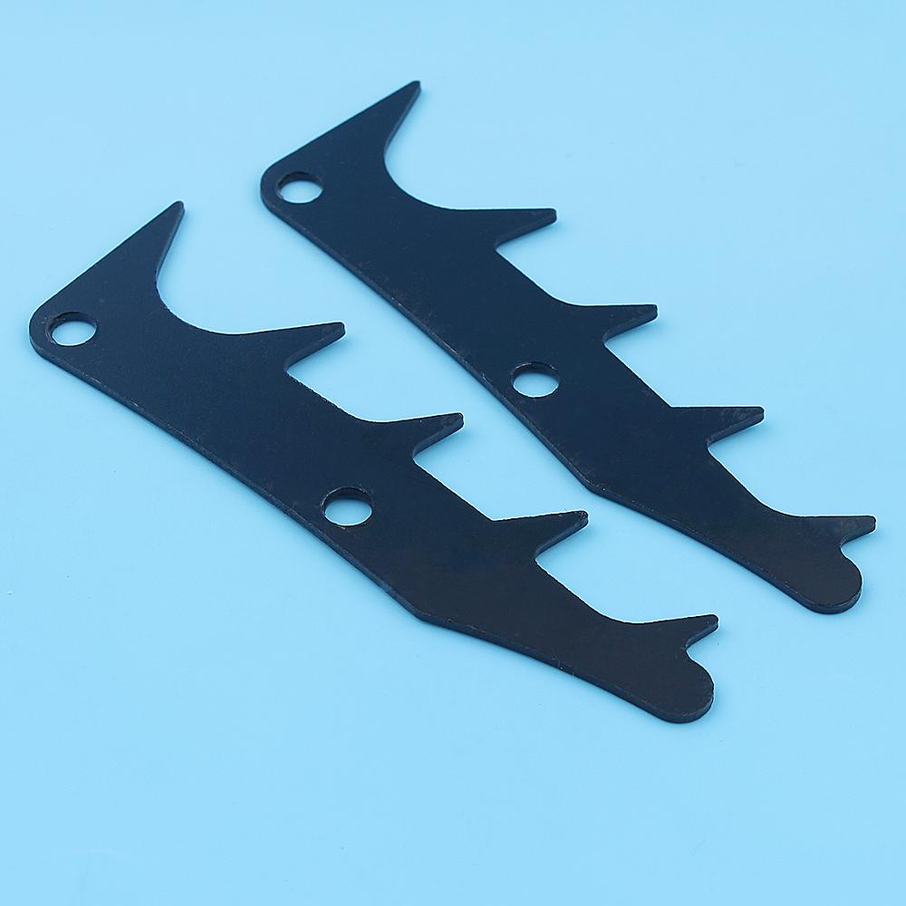 2 pz/lotto Paraurti arpione Abbattimento canna in forma per Husqvarna 340 345 346 350 351 353 445 450 Jonsered 2150 2141 2145 2159 2149 Motosega