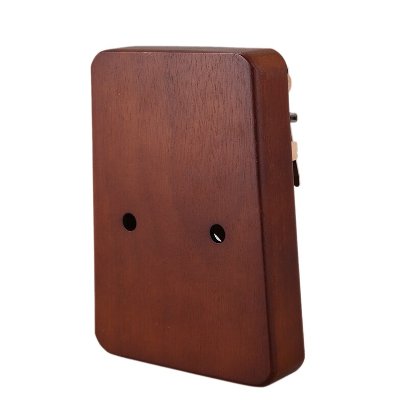 -17 Keys Kalimba African Thumb Finger Piano Mahogany Musical Instrument For Kids Adult Beginners,Dark Wood Color
