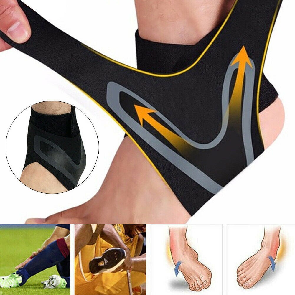 2/1Pcs Ankle Support Brace,Elasticity Free Adjustment Protection Foot Bandage Sprain Prevention Sport Fitness Guard Band
